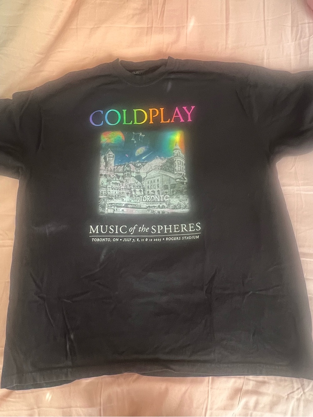 Coldplay Music of the Spheres Concert Toronto Exclusive T Shirt